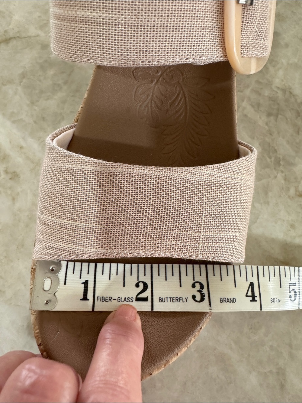 💖 Skechers Lux Foam Cork Wedge Beige Sandals, Sz 8.5 - Picture 15 of 16